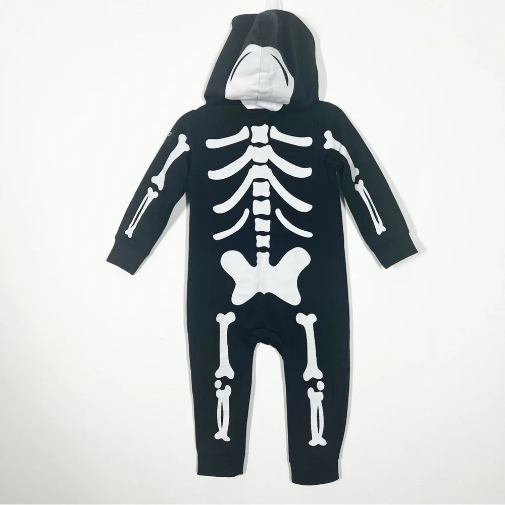 Tipsy Elves Baby Size 12 Months Black and White Skeleton Kids Halloween Costume
